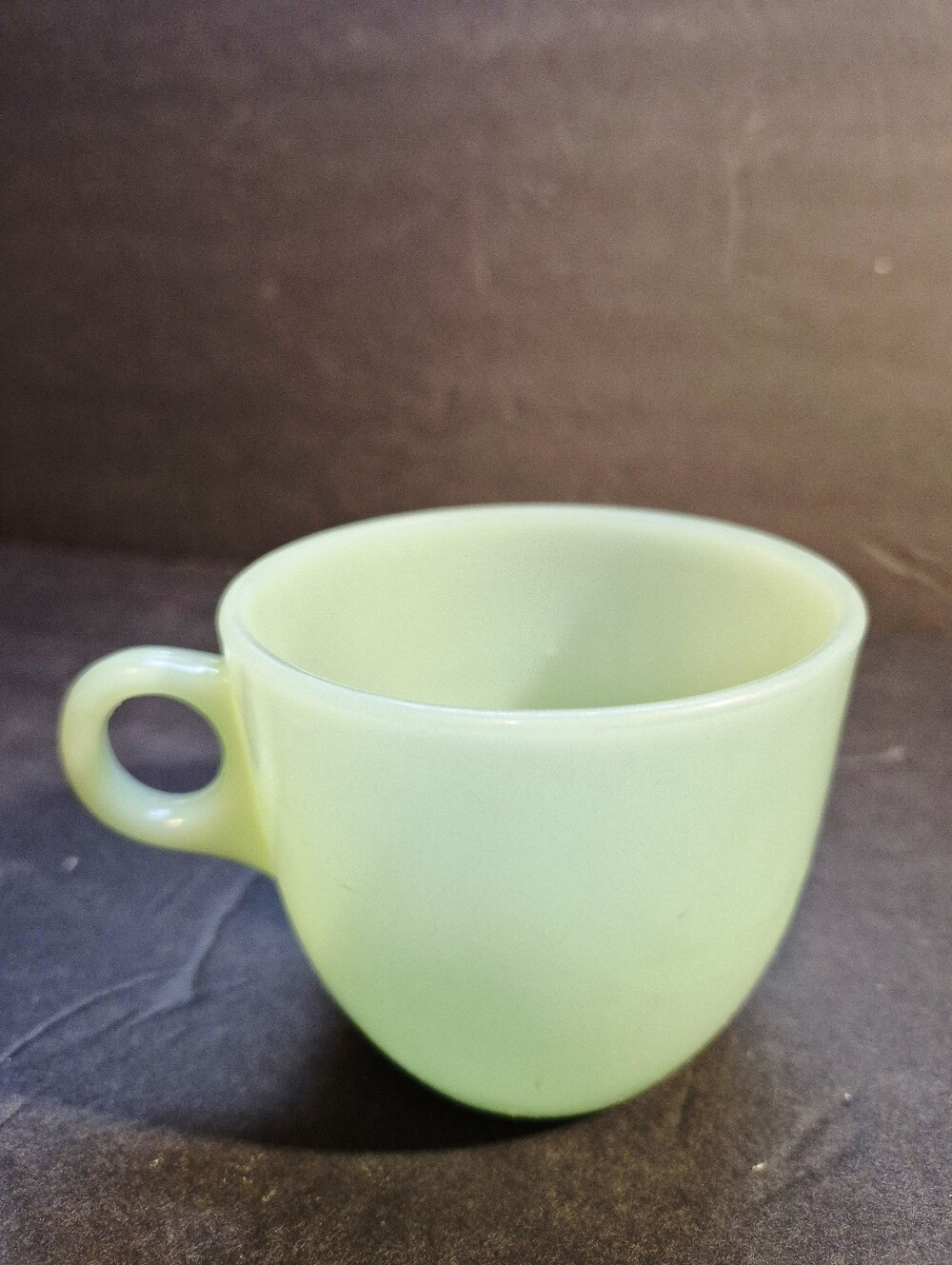 HTF  Fire King Jadeite 1700 Series St Denis "C" Handle Coffee Cup Please Read